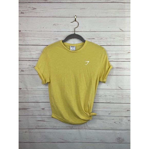 Gymshark Essential Tee Side Tie Yellow XS - Picture 1 of 7